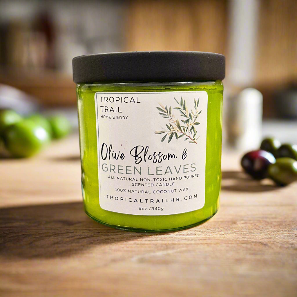 Olive Blossom & Green Leaves