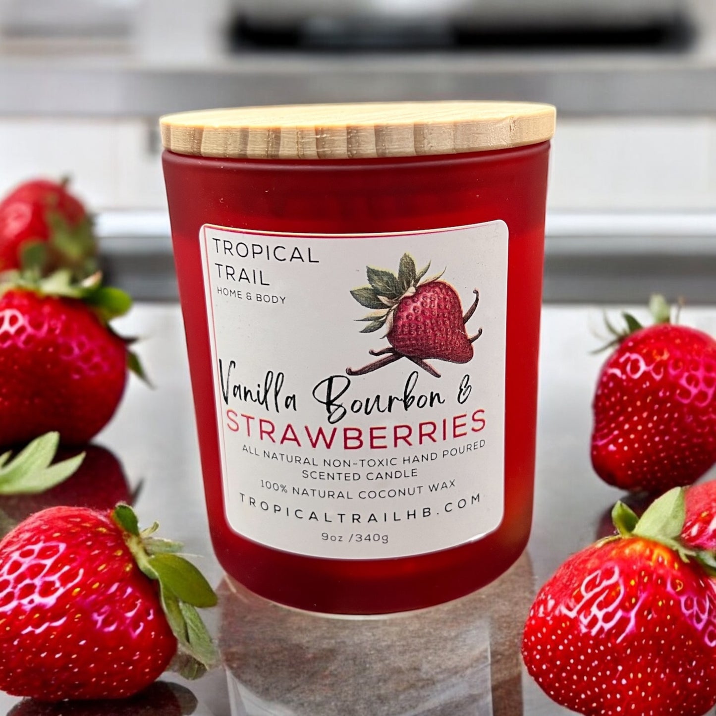 Vanilla Bourbon & Strawberry 9 oz